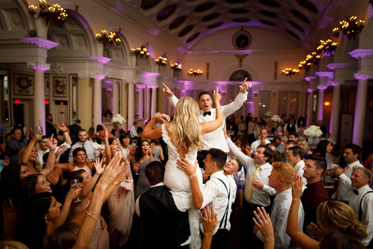 Wedding couple dancing