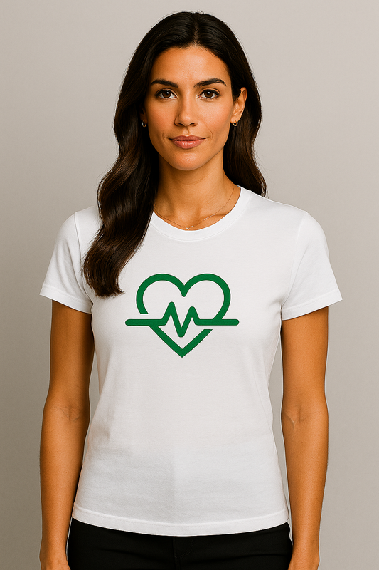 White IAL Heartbeat Tee (Copy) It's All Love Clothing
