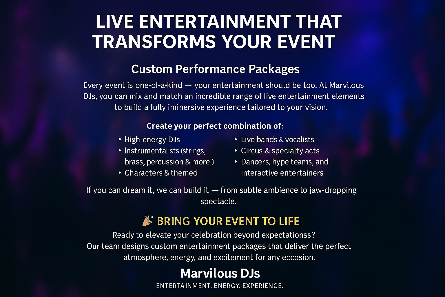 Live Entertainment